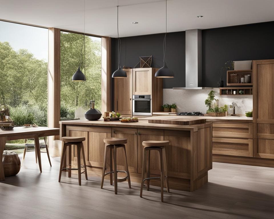 duurzame materialen voor trendy houten keukens