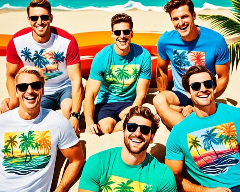 Vind de perfecte strand-T-shirts voor mannen