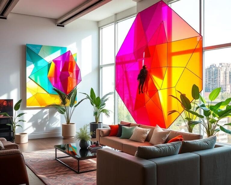 Maak indruk met plexiglas kunst in je woonkamer