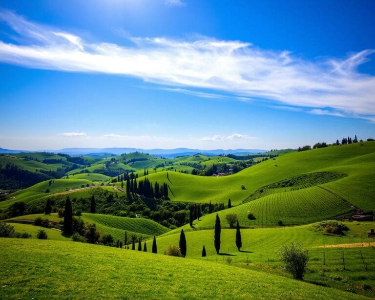 Natuur bewonderen in de groene heuvels van Toscane