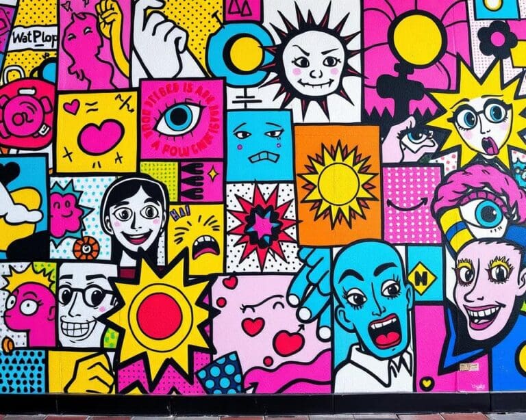 Popart aan de muur: een explosie van creativiteit